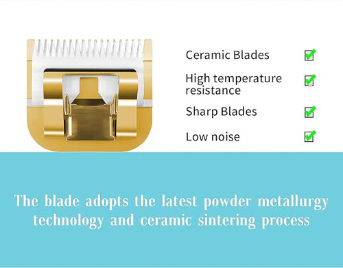 5 Pack Professional Detachable Replacement Blades Set,Compatible with Andis AGC,BDC,BGC,MBG Series/Oster Classic 76/Star-Teq/Power-Teq/A5 Clipper Cut Length（1/16-1/8inch) Golden