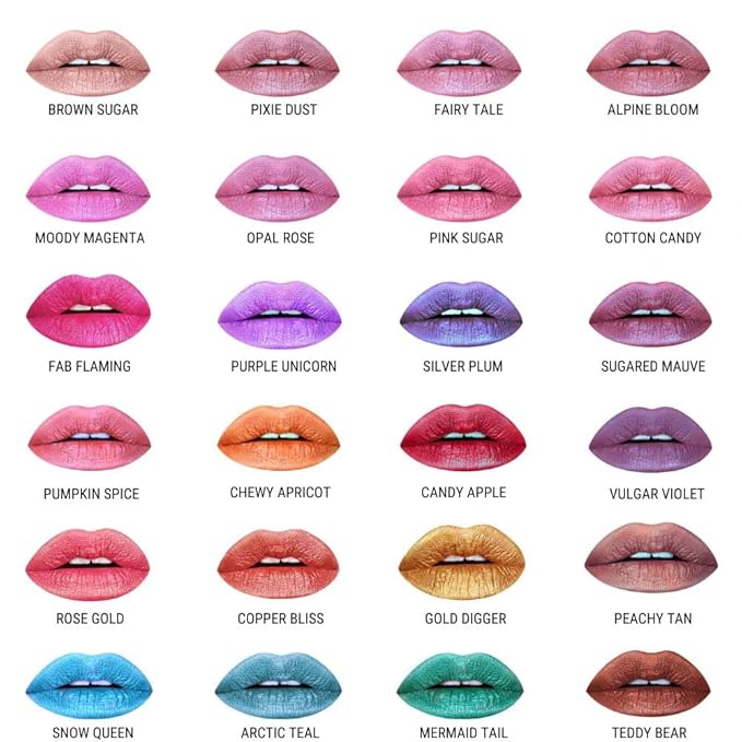 Aromi Fairy Tale Metallic Matte Liquid Lipstick, Dusty Mauve