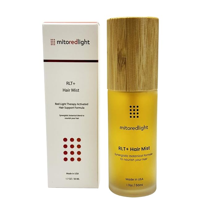 Mito Red Light RLT+ Hair Mist: Red Light Therapy Spray for Hair - Red Light Hair Therapy Mist - Boosts Hair Health with Natural Ingredients - All Hair Types - 1.7 fl oz