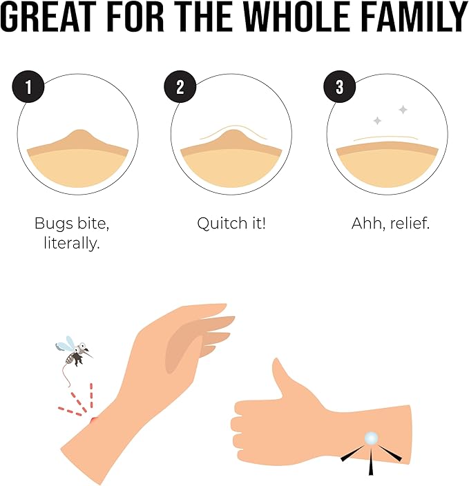 quitch Bug Bite Itch Relief Patches for Kids & Baby, Mosquito Bite Relief