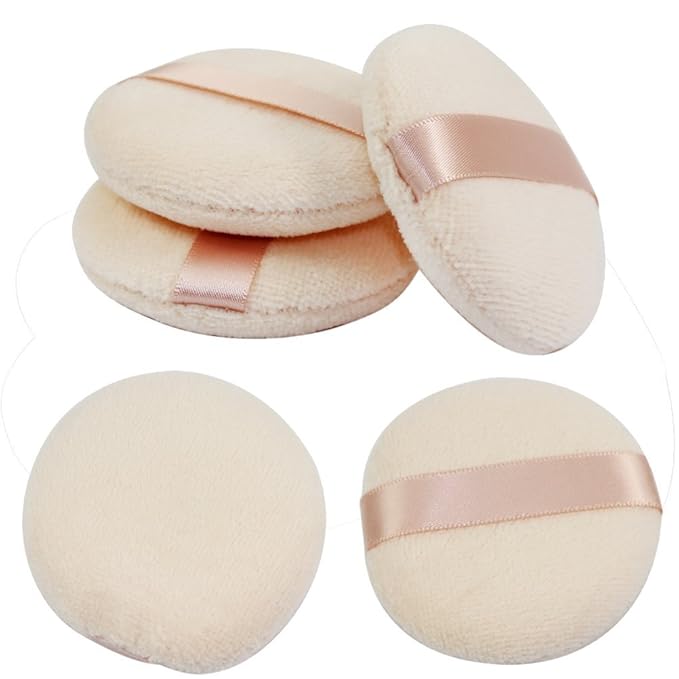 Joly Powder Puff for Makeup Face Powder Set of 5 (5 Pieces)