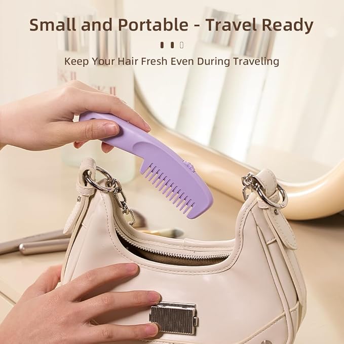Cryslora Hair Razor Comb, Hair Thining Trimmer, Homeuse Cutting and Styling Comb (Purple)