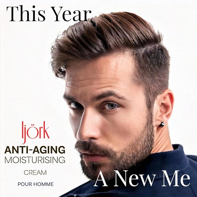 ljörk 2 x Men’s Anti-Aging for Face and Neck – Anti Wrinkle and Skin Toning | Moisturizer for Firm, Smooth Skin | Lightweight & Non-Greasy | Unscented