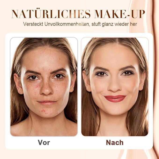 Color Changing Foundation for Mature Skin, Hydrating and Lightweight Liquid Foundations, Tone Suitable for All Skin Types (2pcs)