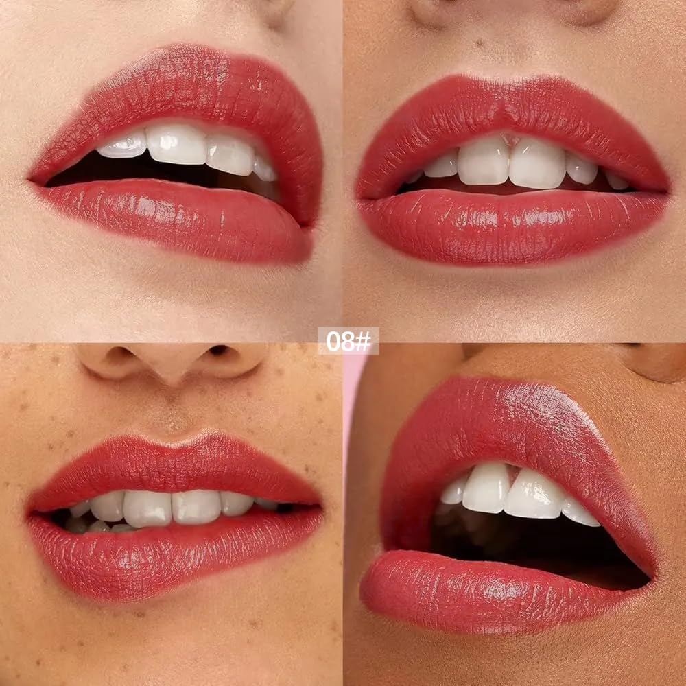 FERLYHR 12 Colors Lip Gloss Set, High-Shine Waterproof Collection, Long Lasting Moisturizing Formula with Mirror Finish, Adult (8#, 1 Count (Pack of 1))