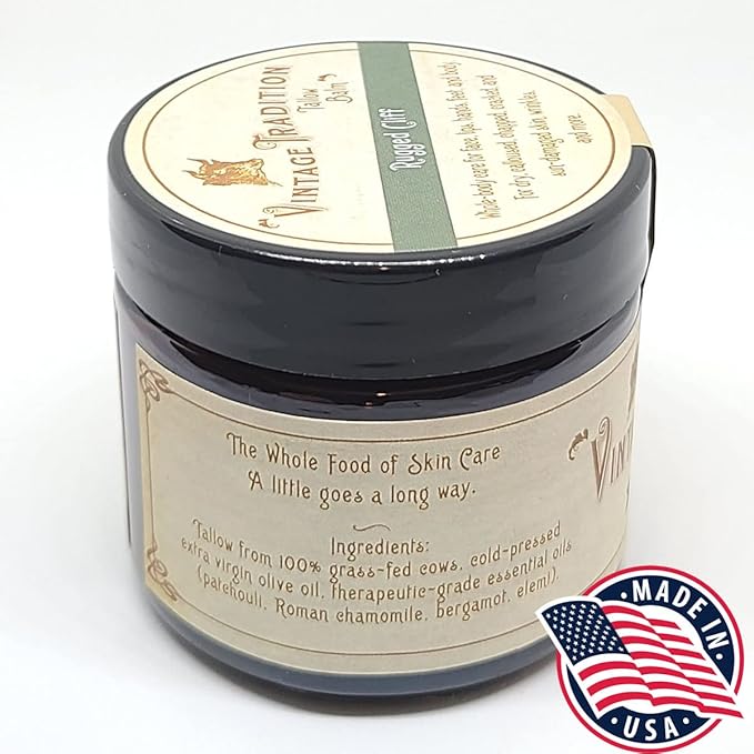 Vintage Tradition Musk Grass-Fed Tallow Balm | All-Purpose Salve 2 oz