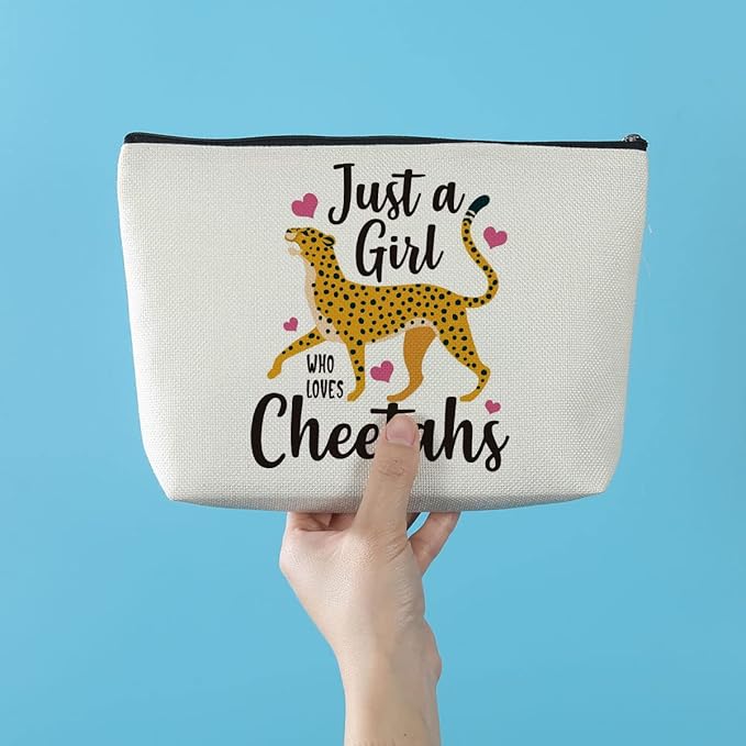 Cheetah Print Makeup Bag Cheetah Animal Lovers Gifts for Women