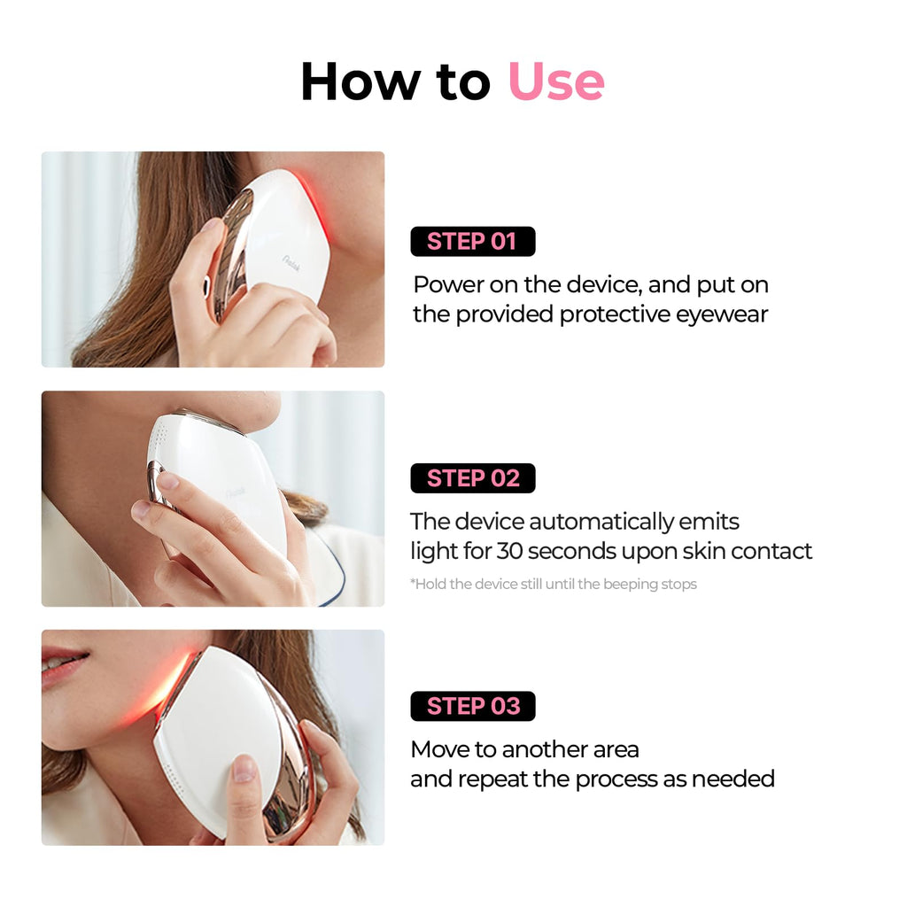 Aalok Fitsera | Near-Infrared Red Light Home Facial Device for Firming, Skin Rejuvenation