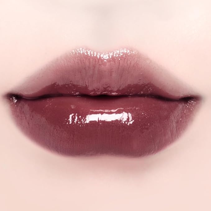 DINTO Blur-Glowy Mini Lip Tint (261 Umbra) – Dewy Finish Glowy Korean Lip Tint, Long Lasting All Day Stain, Deep Burgundy, Vegan & Cruelty-Free, 0.04 fl oz