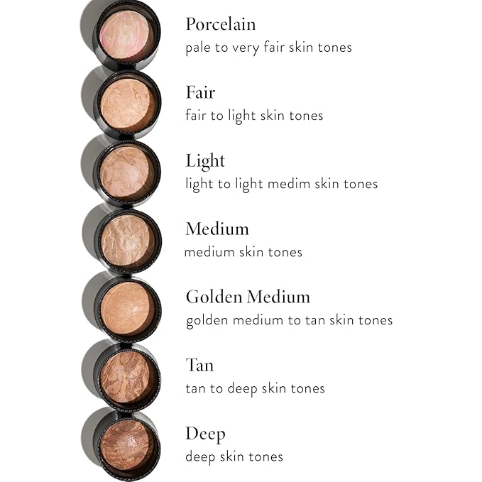LAURA GELLER NEW YORK Award-Winning Baked Balance-n-Brighten Color Correcting, Travel Size, Powder Foundation – Deep – Handmade in Italy – Buildable, Matte Finish – For Mature Skin