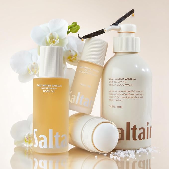 Saltair Nourishing Body Oil | Lightweight Glow | Salt Water Vanilla, 4 oz