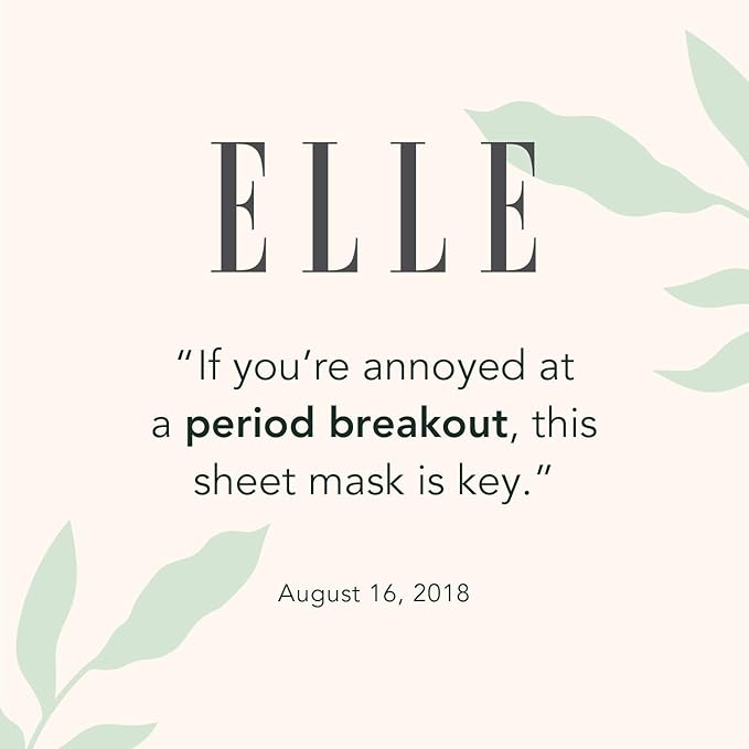 Rael Bamboo Face Sheet Masks, Daily Hydration Skincare (Tea Tree, 5 Ct)