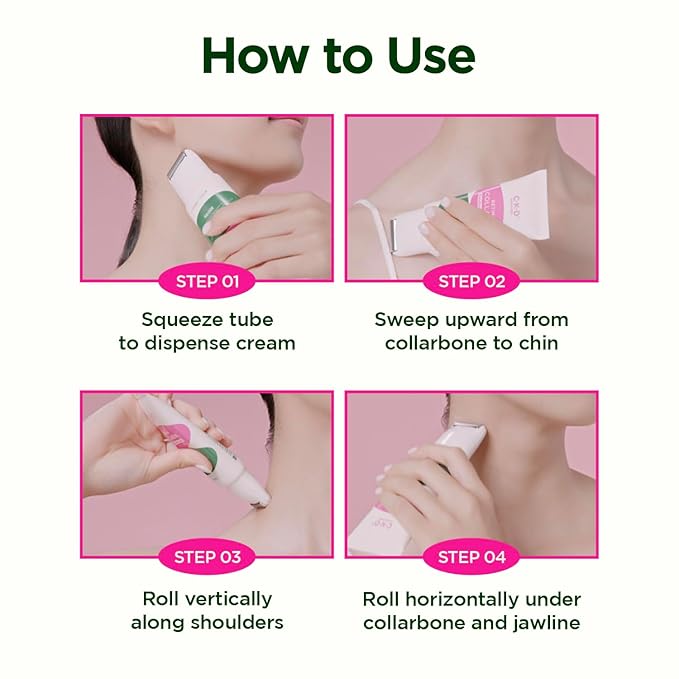 CKD Retinal Collagen Gua Sha Neck Cream, Cooling Massage Head