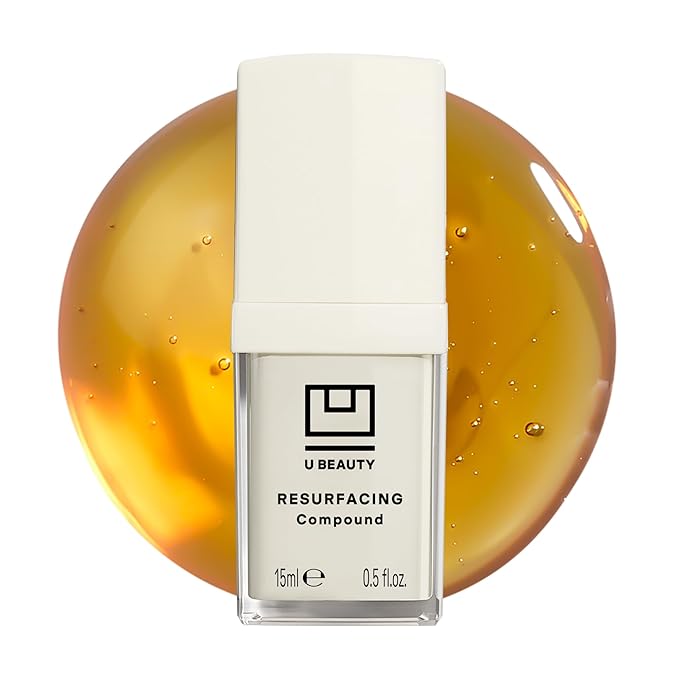 U Beauty Resurfacing Compound - Anti-Aging Daily Serum with Mandelic Acid, a Gentle Blend of Exfoliants, Retinol + Vitamin C for Smoother, Brighter, & Revitalized-Looking Skin - 1.7 fl oz