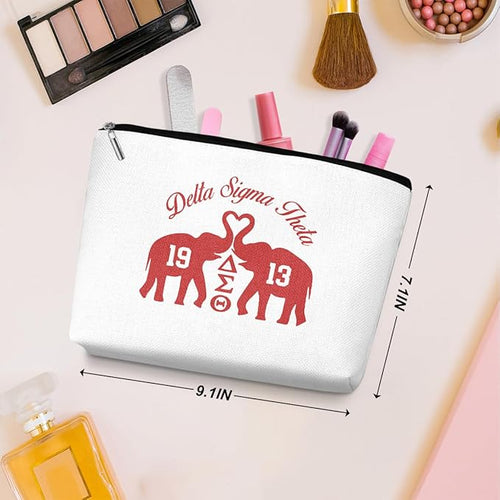 2 Pcs Elephant Makeup Bag, Travel Makeup Case Cosmetic Bags for Women
