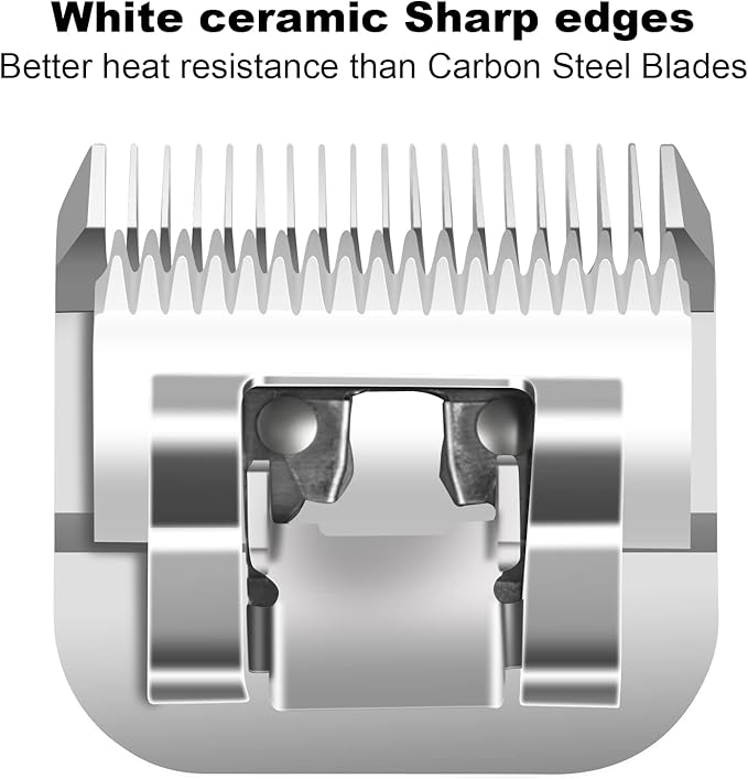 10#Dog Grooming Ceramic Blade sets,Compatible with Andis/Oster A5/Wahl 10KM
