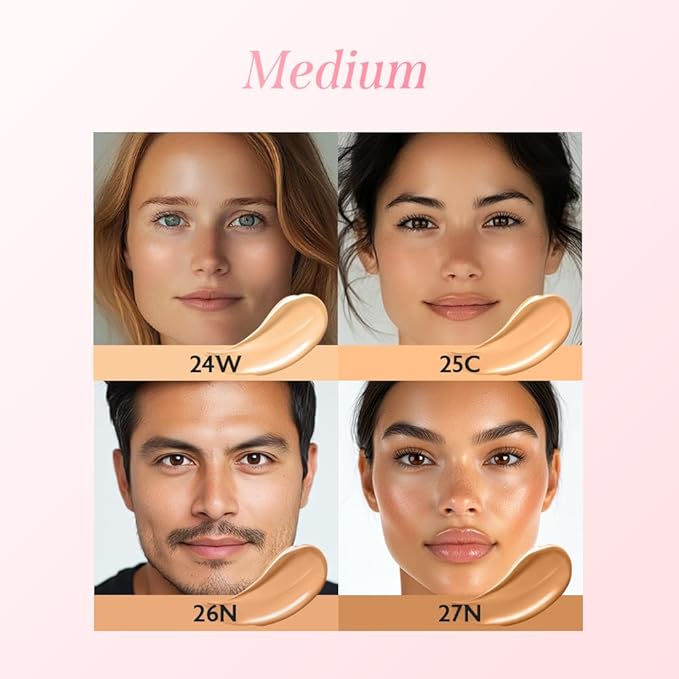 milktouch Cushion Foundation, 24H Flawless Skin, Radiant Shine, No Oxidation, Long-Lasting, Non-Creasing, 60% Hydrating Skincare Infused Korean, Stocking Stuffers, Christmas Gifts (24W Honey)