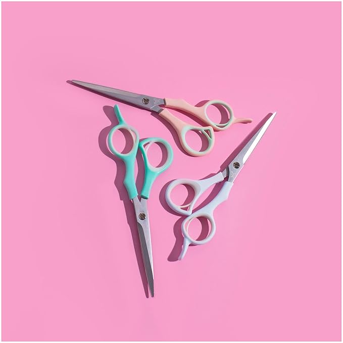 Cricket Style Xpress Goodie 2 Shears Hair Cutting Scissors, 5.75", Pink & Mint