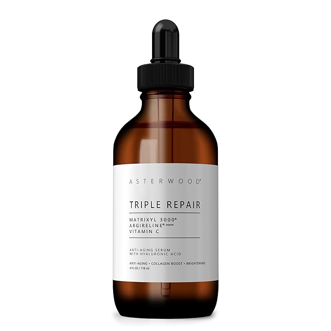 Asterwood Triple Repair Peptide Serum, Matrixyl 3000, Argireline & Vit. C