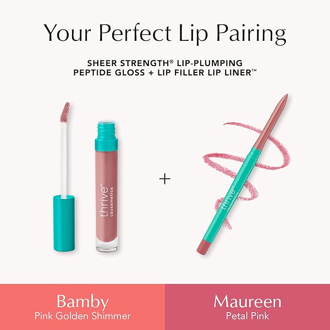 Thrive Causemetics Lip Filler Plumping Lip Liner, Petal Pink Shade