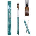 KEMEISI Acrylic Nail Brush Size #16, 100% Pure Kolinsky Nail Art Brushes for Acrylic Application, Sturdy Starry Handle Oval Shaped Nail Design Tools for Professional Manicure DIY, Green