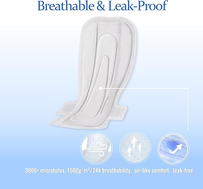 MODAL Extra Heavy XL Overnight Pads,Real Mulberry Silk,16.5 Inch, 8 ct