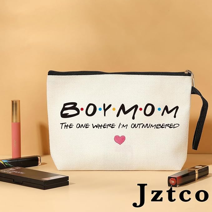 Jztco Boy Mom, Baby Shower Gifts for Moms First Time Makeup Bag
