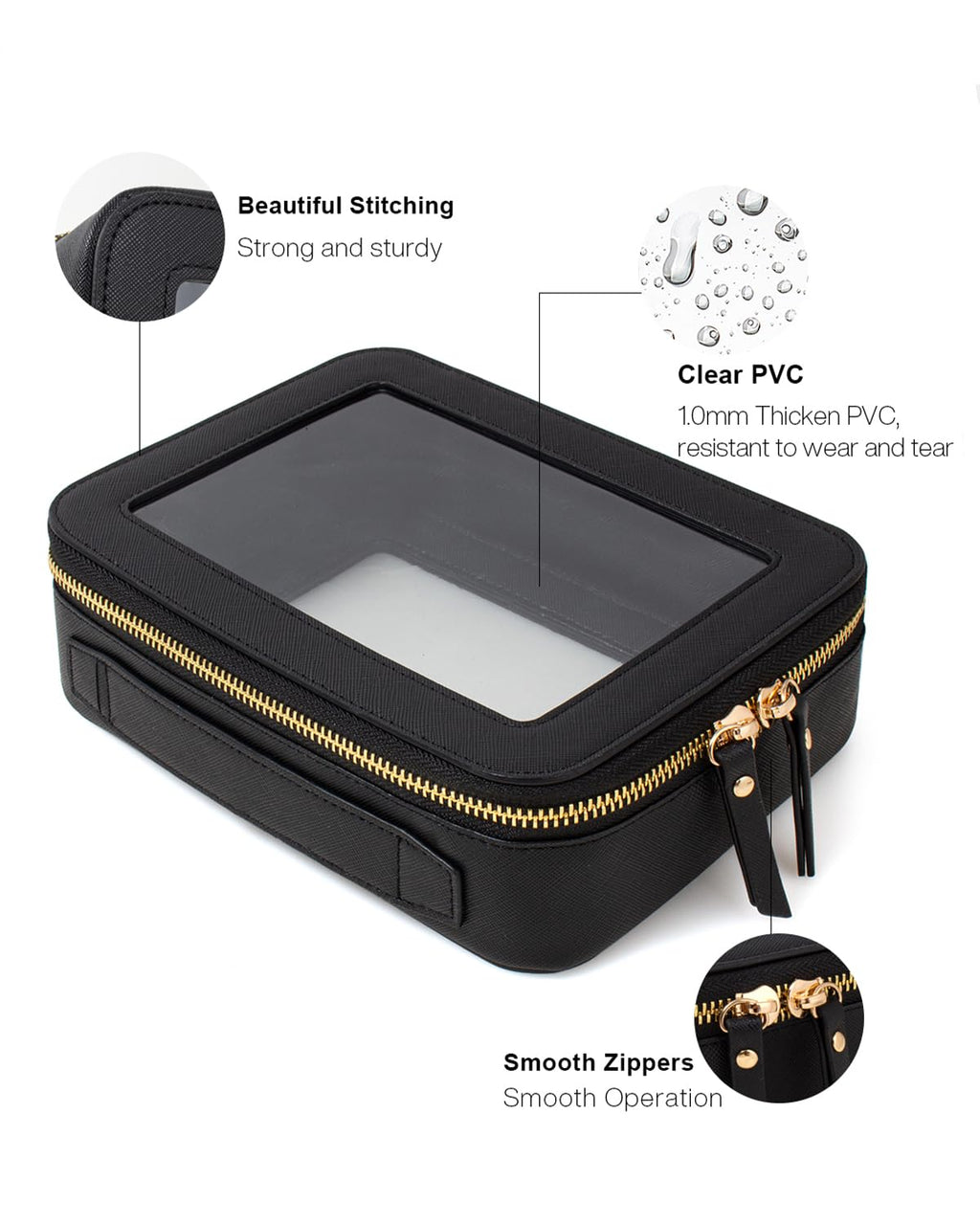 Clear Mahjong Tile Bag, Makeup Bag Set Travel Makeup Case Clear Cosmetic Travel Bag Small Makeup Organizer Mini Make Up Pouch for Purse Waterproof Toiletry Bag Portable Car Essentials Car Organizer
