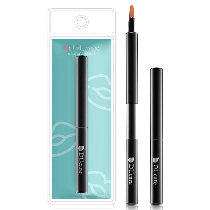 DUcare Lip Brush Retractable Professional Lipstick Brush Portable