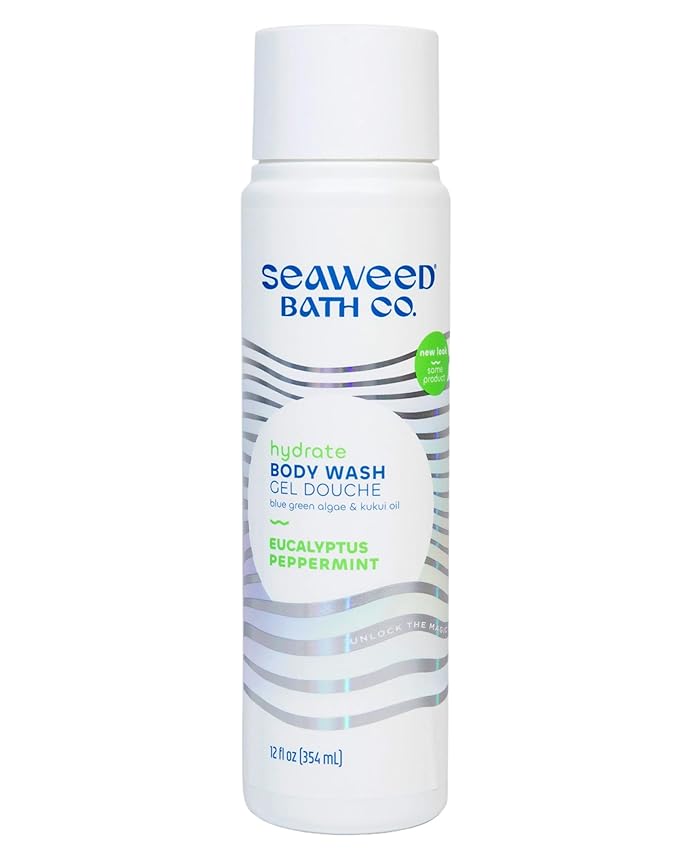 Seaweed Bath Co. Hydrate Body Wash, Eucalyptus Peppermint, 12 oz