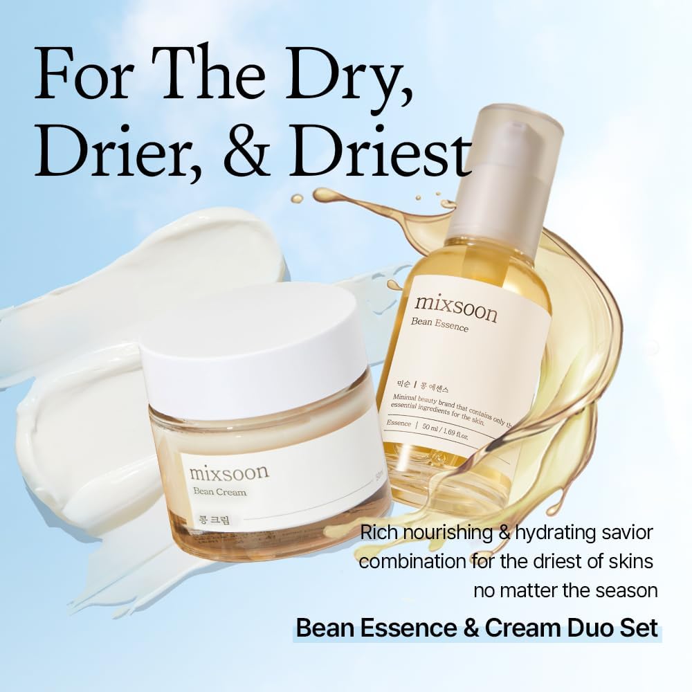mixsoon Bean Essence Korean Skin Care, Gentle AHA Exfoliating Essence for Glass Skin Glow, Hydrating Face Serum with Fermented Bean, Smooth Skin, 50ml / 1.69 fl.oz. Korean Glass Skin Care