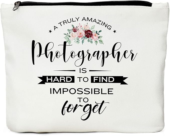 Photographer Gifts Makeup Bag, Photography Gifts Cosmetic Bag Zipper Pouch