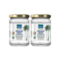 Parachute Naturalz Organic Virgin Coconut Oil | Cold Pressed | Unbleached | Unrefined | Non-Hydrogenated | MCT Oil | USDA Certified |16 Fl. Oz | Glass Jar | Pack of 2