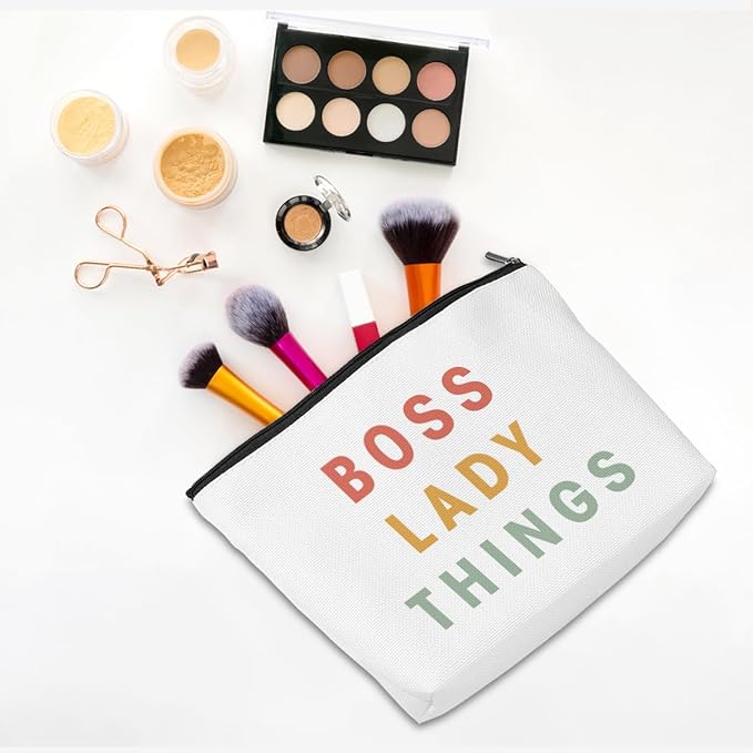 Boss Lady Gifts for Women Boss Gifts Makeup Bag Leadership Gift for Manager