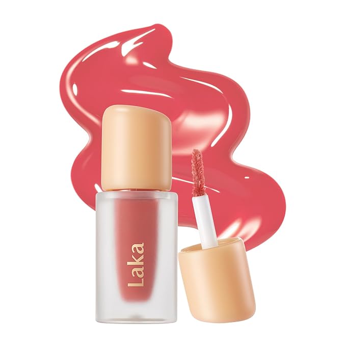Laka Fruity Glam Lip Tint Mini Duo #122 Rosy Rose, #101 Joyful