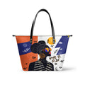 Afroyla Afrocentric Art ToteBag for Black Women – Premium Leather, Work & Everyday Bag, Ideal Gift for Her on Mother's Day
