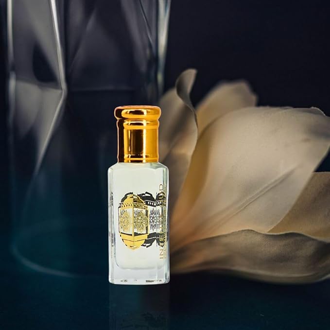 INTENSE OUD Khashab Al Sandal Long Lasting Arabian Perfume Oils for Women 12ML (0.40 OZ) Fragrance Oil with Cardamom, & Coconut Notes - Concentrated Perfume Oil & Valentines Day Gift With Black Box