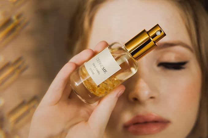DefineMe Sofia Isabel, Citrine Crystal Perfume, 0.95 fl oz, Gourmand, Fruity and Sweet Fragrance with Mandarin, Tangerine, Vanilla & Jasmine Notes, Perfumes for Women