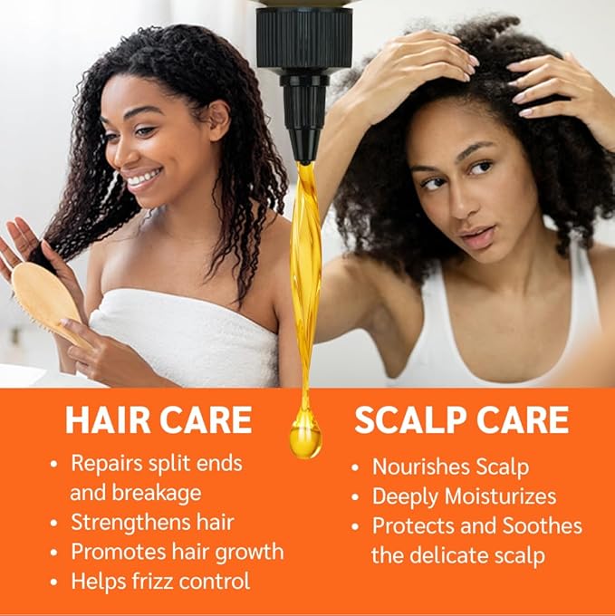 Well's Oil Batana Oil | 2 fl. oz. | 100% Natural | Strengthens, Hydrates & Nourishes | For All Hair Typess (2 fl. oz. / 59 ml)