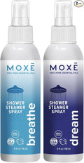 MOXĒ Breathe & Dream Shower Steamer, Congestion & Calm Relief, 4oz, 2 Pack