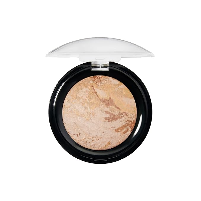 LAURA GELLER NEW YORK Award-Winning Baked Balance-n-Brighten Color Correcting, Travel Size, Powder Foundation – Medium – Handmade in Italy – Buildable, Matte Finish – For Mature Skin