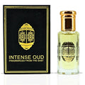 INTENSE OUD Rouje Long Lasting Arabian Perfume Oils for Women 12ML (0.40 OZ) Fragrance Oil with Red Fruits, Saffron & Woody Notes - Luxury Concentrated Perfume Oil & Valentines Day Gift With Black Box