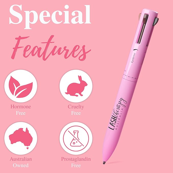 Lash Therapy 4in1 Makeup Pen, Lip Liner, Highlighter, Eyeliner, Brow Pencil