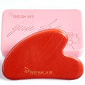 BESKAR Gua Sha Facial Tools, Natural Jade Stone Guasha Massager