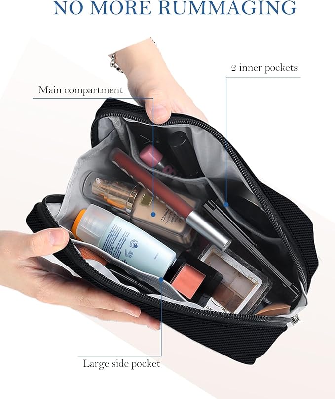 Aosbos Small Makeup Pouch, Travel Cosmetic Bags for Women,Travel Pouch