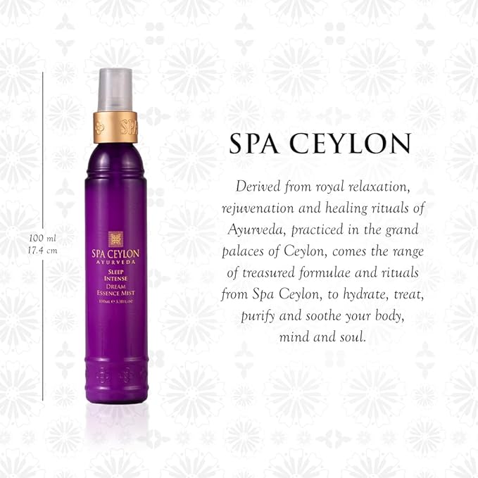 SPA CEYLON Sleep Intense Dream Essence Mist, Lavender Ylang Ylang Body Pillow Spray for Women, Calming Natural Sleep Body Spray, Aromatherapy 100ml
