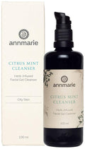 annmarie Skin Care Citrus Mint Cleanser – Daily Deep Pore Gel Cleanser for Oily & Combination Skin – pH-Balanced Aloe Face Wash with Witch Hazel, Neem & Rosemary (100ml)