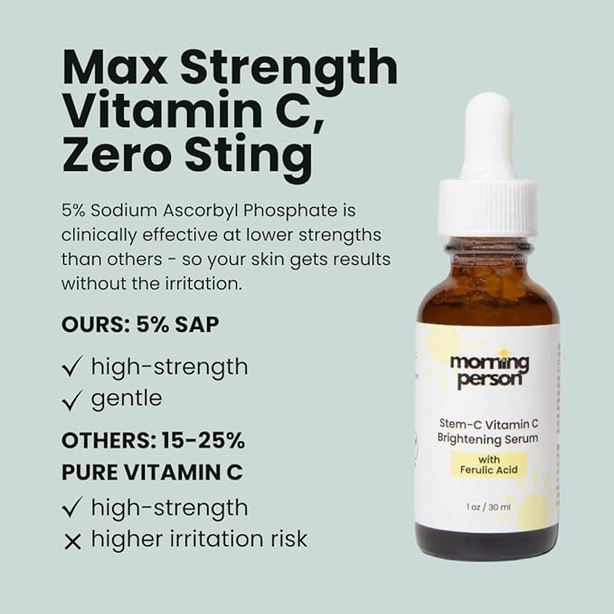 Vitamin C Brightening Serum with Citrustem & Ferulic Acid | Morning Person