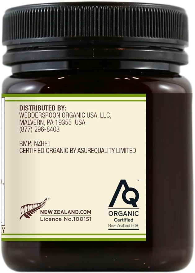 Wedderspoon Organic Raw Manuka Honey MGO 150+, 8.8 oz, Non-GMO