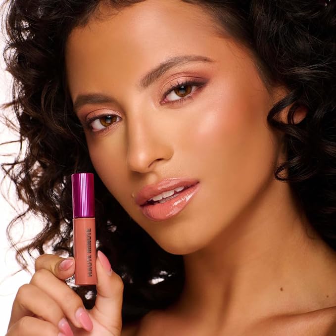 Haute Minute Makeup Mini Clutch Couture Lip Shine Gloss, Non-Sticky Lip Gloss, Vegan & Cruelty-free, High Shine Finish & Moisturizing - Bougie